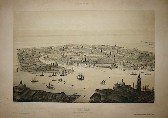 Guesdon Alfred (1808-1876) Venise. Vue prise au dessus de St. Giorgio 1849 Parigi